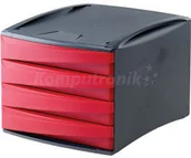 Artykuły biurowe - Fellowes Organizer z szufladkam Green2desk czerwony - miniaturka - grafika 1