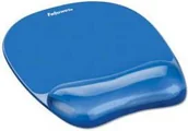 Podkładki pod mysz - Fellowes Podkładka pod mysz i nadgarstek Crystal niebieska (91141/9114120) - miniaturka - grafika 1