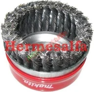 Materiały ścierne - Makita SZLIFIERSKA SZCZOTKA DRUCIANA M14 100mm P-04472 - miniaturka - grafika 1