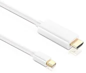 Akcesoria car audio - HDSupply hdsupply X-DC050 020 DisplayPort na HDMI przewód 1080p (2 m, pozłacany, FullHD,) Biały X-DC050-020 - miniaturka - grafika 1