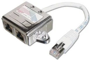 Assmann Adapter RJ45 na kablu / 2x gniazdo RJ45 kat.5e - Kable komputerowe i do monitorów - miniaturka - grafika 4