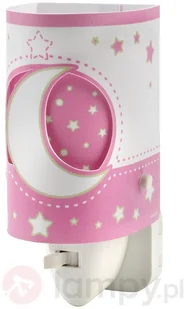 Dziecięca nocna lampka diodowa Stars różowa - Lampy ścienne - miniaturka - grafika 2