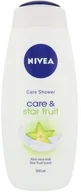 Kosmetyki do kąpieli - Nivea Care & Star Fruit Shower Gel 500ml W Krem pod prysznic 69769 - miniaturka - grafika 1