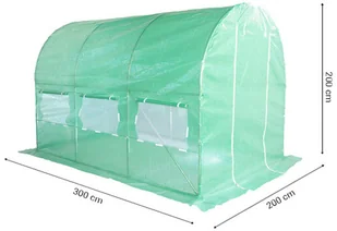 Home&Garden Tunel foliowy 200 x 300 cm (6 m2) stelaż + folia zielona 211418 - Szklarnie ogrodowe - miniaturka - grafika 5