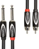 Kable - Roland 210670099 5 ft/1,5 m Interconnect Cable Dual RCA 1/4 cala 210670099 - miniaturka - grafika 1