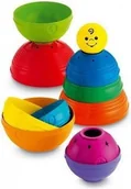 Klocki - Fisher Price Okrągłe kubeczki do układania - miniaturka - grafika 1