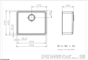 Reginox Ohio 50x40 biały - Zlewozmywaki - miniaturka - grafika 2