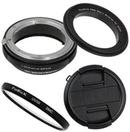 Tulejki, adaptery, redukcje do aparatów - Fotodiox NIKON makro Umkehrring komplet rb2 a nasadka na obiektyw 55 MM z uwzględnieniem kontroli Typ G/DX osłona obiektywu 52 MM/52 MM ochronę przed promieniowaniem UV M-Reverse-55-Nikon-Kit - miniaturka - grafika 1