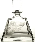 Karafki - Crystal Julia Karafka do whisky szklanki 6 sztuk grawer American football 11084) - miniaturka - grafika 1