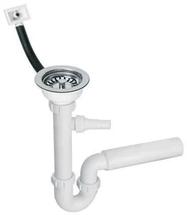 McAlpine syfon zlewozmywakowy rurowy 3,5" z podł. pralki/zmyw. z przel. (HC7+FSW50PR) - Syfony - miniaturka - grafika 2