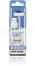 Whitenergy Kabel do przesyłu danych, wtyczka USB 2 0 na iPhone 4, biały (09972) - Kable USB - miniaturka - grafika 4