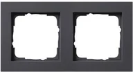 Klawisze i ramki - Gira Osłona E2 Alu podwójna ramka antracyt - miniaturka - grafika 1