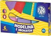 Masy plastyczne - Astra Modelina z brokatem 6 kolorw - miniaturka - grafika 1