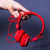 Słuchawki - Urbanears Plattan czerwone - miniaturka - grafika 1
