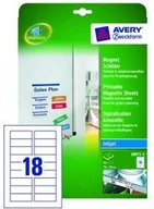 Artykuły biurowe - Avery Zweckform Magnetyczne znaki samoprzylegające; A4, 5 ark./op., 78 x 28 mm, - miniaturka - grafika 1