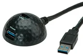 Kable USB - Value USB 3.0 stacji dokującej wire Dome Czarny 2 poert przewód przyłączeniowy 1.5 m - miniaturka - grafika 1