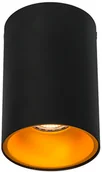 Lampy sufitowe - QAZQA Spot czarny ze złotym - Deep - miniaturka - grafika 1