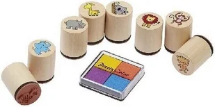 Goki Zestaw drewnianych stempelków - Przybory szkolne - miniaturka - grafika 2