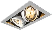 Lampy sufitowe - QAZQA Oprawa do wbudowania aluminium - Oneon 111-2 - miniaturka - grafika 1