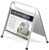 Systemy ekspozycyjne i znaki informacyjne - AJ Mini stojak reklamowy potykacz 258269 - miniaturka - grafika 1