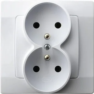 Ospel elektro Gniazdo Podwójne 2x2P+Z z uziemieniem, z ramką - Karo GP-2SZ/00 - Gniazdka elektryczne Ospel elektro Gniazdo Podwójne 2x2P+Z z uziemieniem, z ramką - Karo GP-2SZ/00 - Gniazdka elektryczne - miniaturka - grafika 1