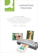 Folie do laminatora - Q-CONNECT Folia laminacyjna , A4, błyszcząca, 100szt. KF04116 - miniaturka - grafika 1
