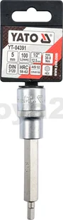 Yato KLUCZ TRZPIENIOWY HEX 1/2 5MM L100MM YT-04391 - Klucze i nasadki - miniaturka - grafika 3