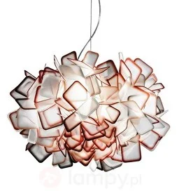 Slamp Fascynująca lampa wisząca CLIZIA, pomarańczowa - Lampy sufitowe Slamp Fascynująca lampa wisząca CLIZIA, pomarańczowa - Lampy sufitowe - miniaturka - grafika 4