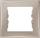 Wyłączniki światła i elektryczne - Schneider Electric Polska Sp. z o.o. SCHNEIDER SEDNA ramka POJEDYNCZA SATYNA SDN - miniaturka - grafika 1