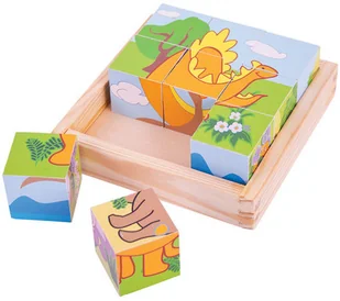 Bigjigs Toys Ltd KLOCKI Dinozaury - 72921603748ZA - Klocki - miniaturka - grafika 2