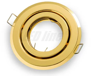 LED line Oprawa okrągła ruchoma, tłoczona - złoto 242755 - Oprawy, klosze i abażury - miniaturka - grafika 2