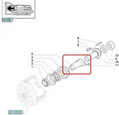 Części i akcesoria do maszyn rolniczych - CNH TULEJA ŚLIZGOWA ŁOŻYSKA OPOROWEGO 4993815 - 5147787 - miniaturka - grafika 1