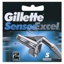 Gillette Excel Sensor Wkłady Do Maszynki Wymienne Ostrza 5szt - Maszynki do golenia i wkłady - miniaturka - grafika 2