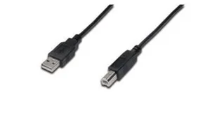 ASSMANN USB2.0 Anschlusskabel 1,8 m USB A do USB B AWG28 Czarny Bulk AK-300105-018-S - Kable USB - miniaturka - grafika 2
