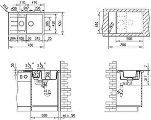 Teka ASTRAL 60 B-TG BIAŁY 88921 - Zlewozmywaki - miniaturka - grafika 3