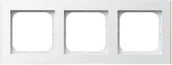 Klawisze i ramki - Ospel Ramka do gniazdek, potrójna SONATA R-3R/00, biała - miniaturka - grafika 1