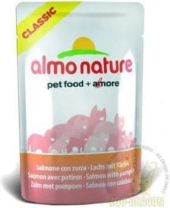 Almo Nature Łosoś z dynią saszetka 24x55g - Mokra karma dla kotów - miniaturka - grafika 2