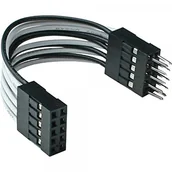 Kable USB - InLine 33440 K USB 2.0 Verlängerungskabel (2 X gniazdo 5-biegunowe słupki adapter wtyczek słupków, 5 cm) - miniaturka - grafika 1