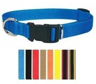 Obroże dla psów - Chaba Obroża Taśma regulowana 10mm x 30 cm niebieska 2158 - miniaturka - grafika 1