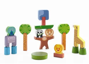 Djeco Zabawka wczesnorozwojowa - Stacky Jungle - Układanki dla dzieci - miniaturka - grafika 2