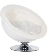 Drapaki dla kotów - Zooplus Retro Pet Nest White gniazdo dla zwierząt białe O 60 cm - miniaturka - grafika 1