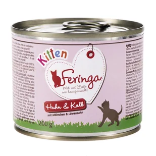 Feringa Menu 2 Smaki, 6 X 200 G Kitten, Indyk - Mokra karma dla kotów - miniaturka - grafika 2