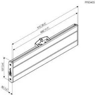 Akcesoria do monitorów - Vogels Płyta mocująca (515 mm), srebrna/czarna (PFB 3405) - miniaturka - grafika 1