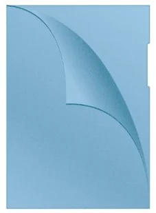 Q-Connect Obwoluta typu L, PP, A4, groszkowa, niebieska KF00307 - Koszulki na dokumenty - miniaturka - grafika 2