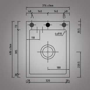 SystemCeram Mera 39 50610213 - Zlewozmywaki - miniaturka - grafika 2