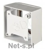 A-LAN ALANTEC Puszka natynkowa + support + ramka 45x45 (komplet 1M), kolor biały - Kable komputerowe i do monitorów - miniaturka - grafika 3