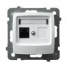 Gniazdka elektryczne - Ospel Gniazdo komputerowe, pojedyncze, kat. 5eMMC GPK-1S/K/m/00 - miniaturka - grafika 1