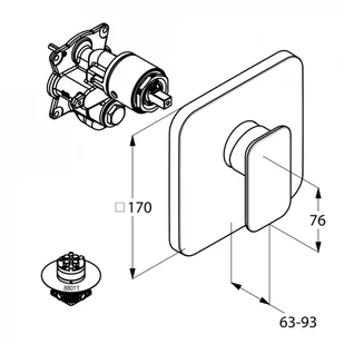Kludi E2 496550575 - Baterie podtynkowe Kludi E2 496550575 - Baterie podtynkowe - miniaturka - grafika 2