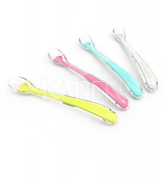 BabyOno Łyżeczka silikonowa 6m+ Smile turkusowa - Sztućce dla dzieci - miniaturka - grafika 7