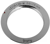 Tulejki, adaptery, redukcje do aparatów - Fotodiox Pro Lens Mount Adapter, Leica M39 Lens to Leica M Adapter with Coding for Leica M8 and Leica Digital M9 (50  75 MM Frame) 10LA-M39-LMp-5075 - miniaturka - grafika 1